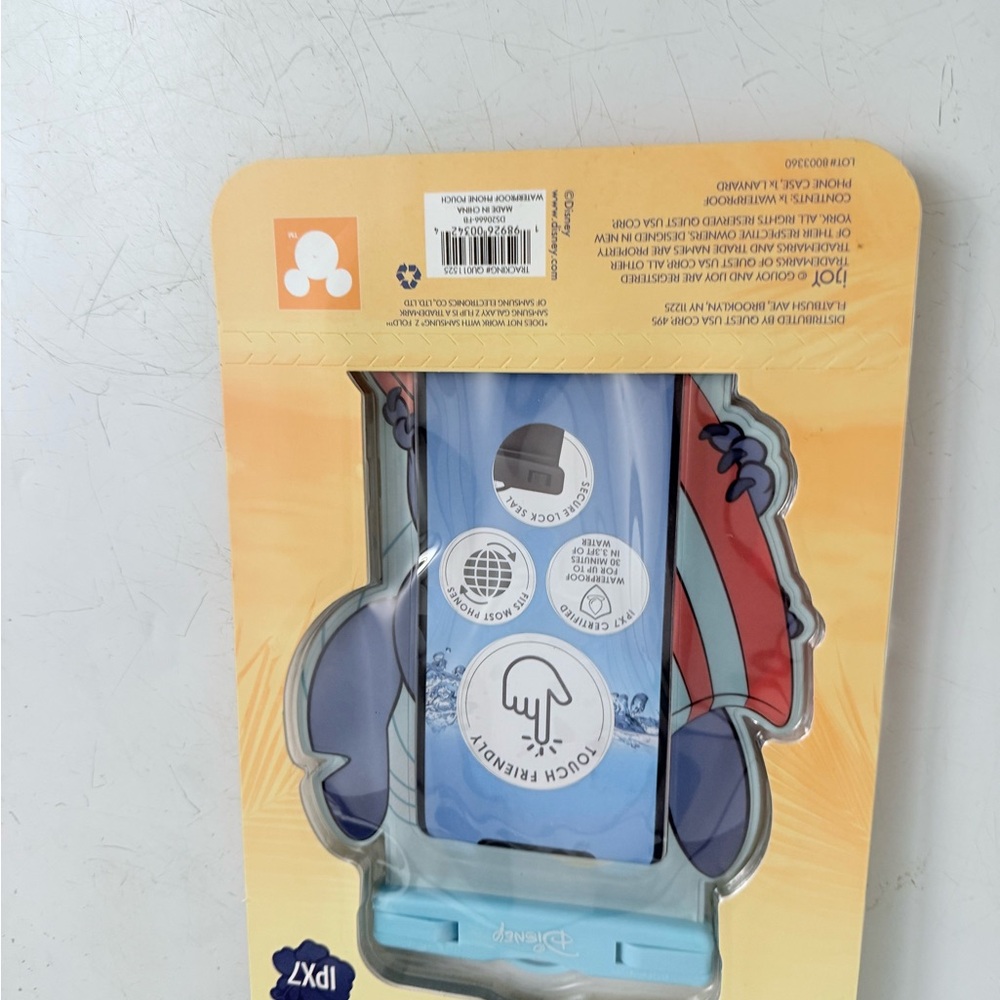 Disney Blue and Red Phone Case with Stitch Design